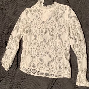 White lace top